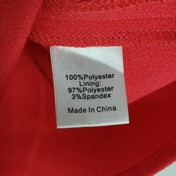 Tuckernuck Marin Top Coral Pink Flowy Strapless Crepe Womens Size Medium - Picture 8 of 9